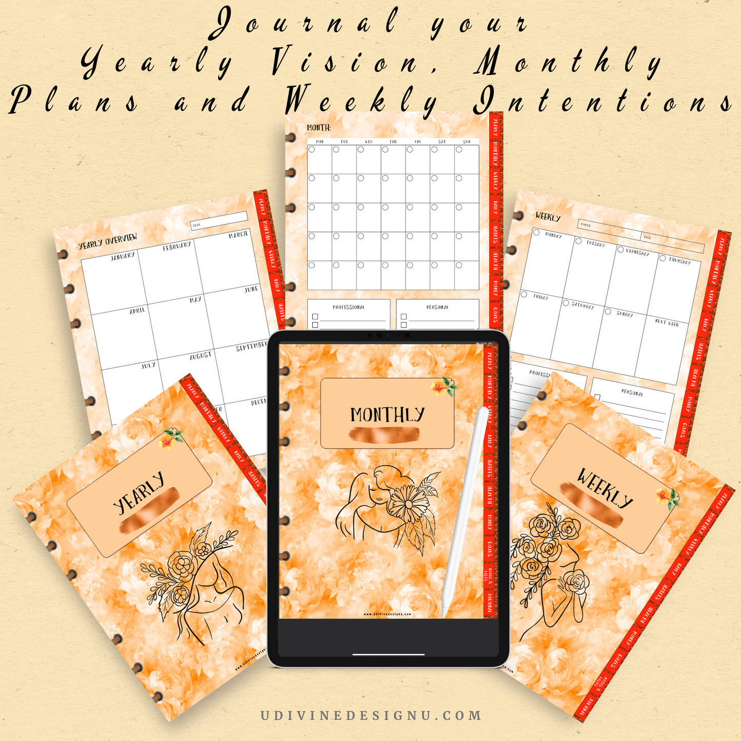 [Digital Journal] My Divine Design Life Journal 12 Month Planner