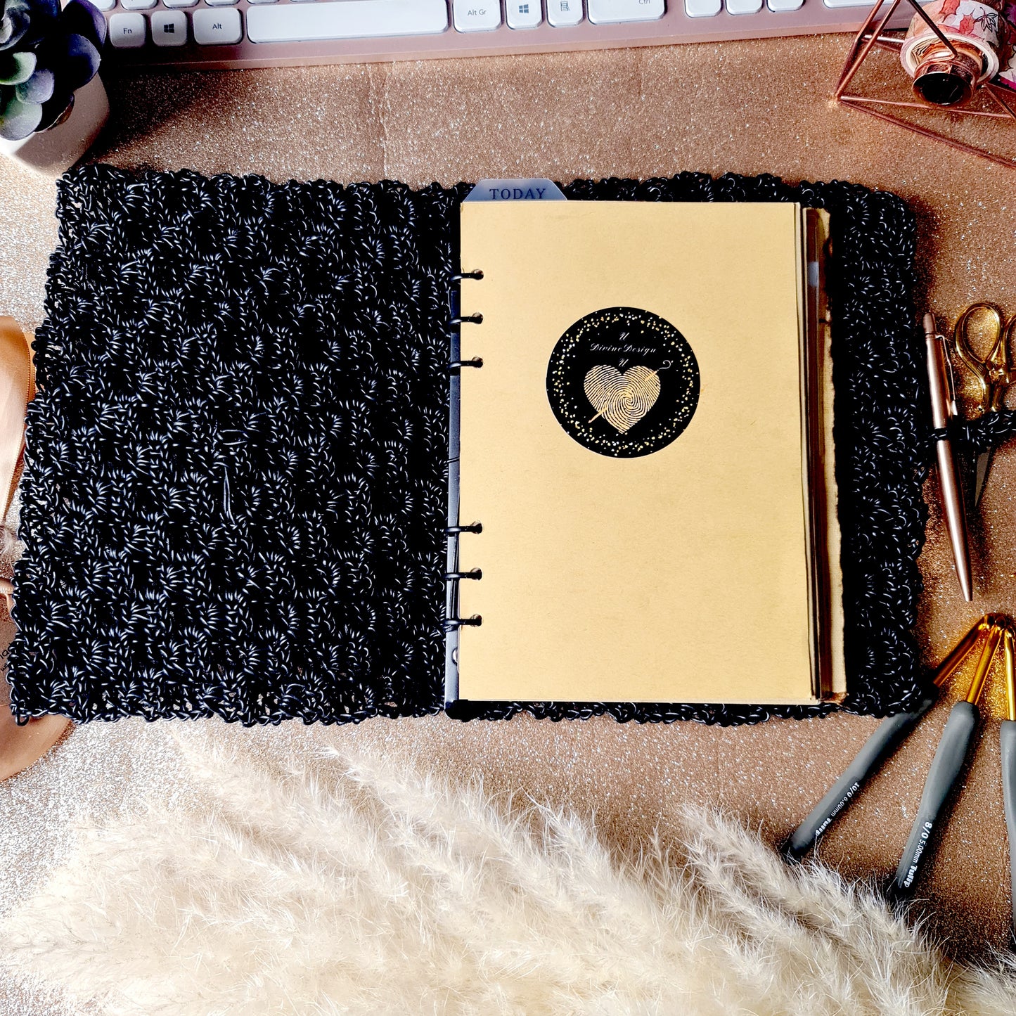 Real Leather Boujee Crochet (BuJo) Journal