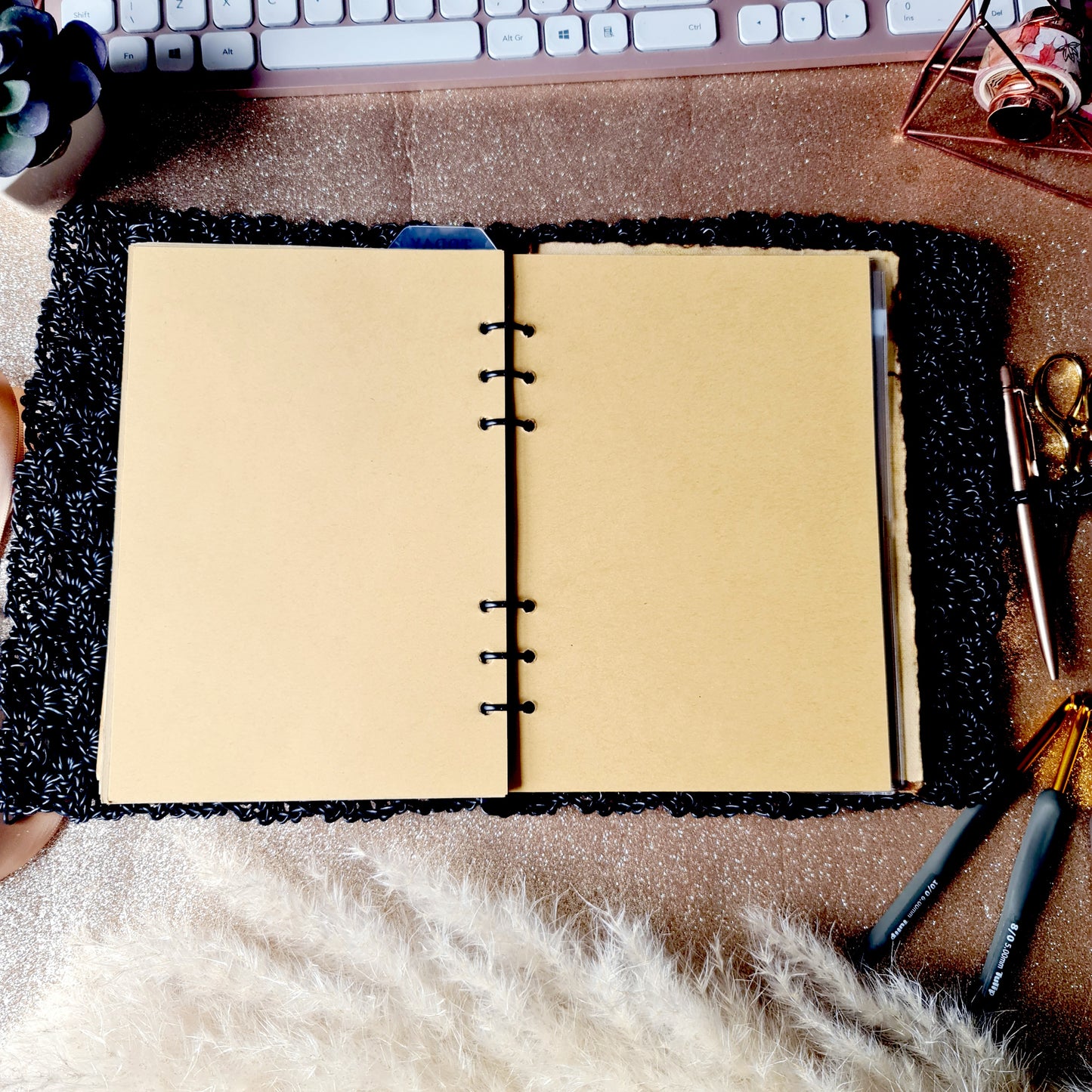 Real Leather Boujee Crochet (BuJo) Journal