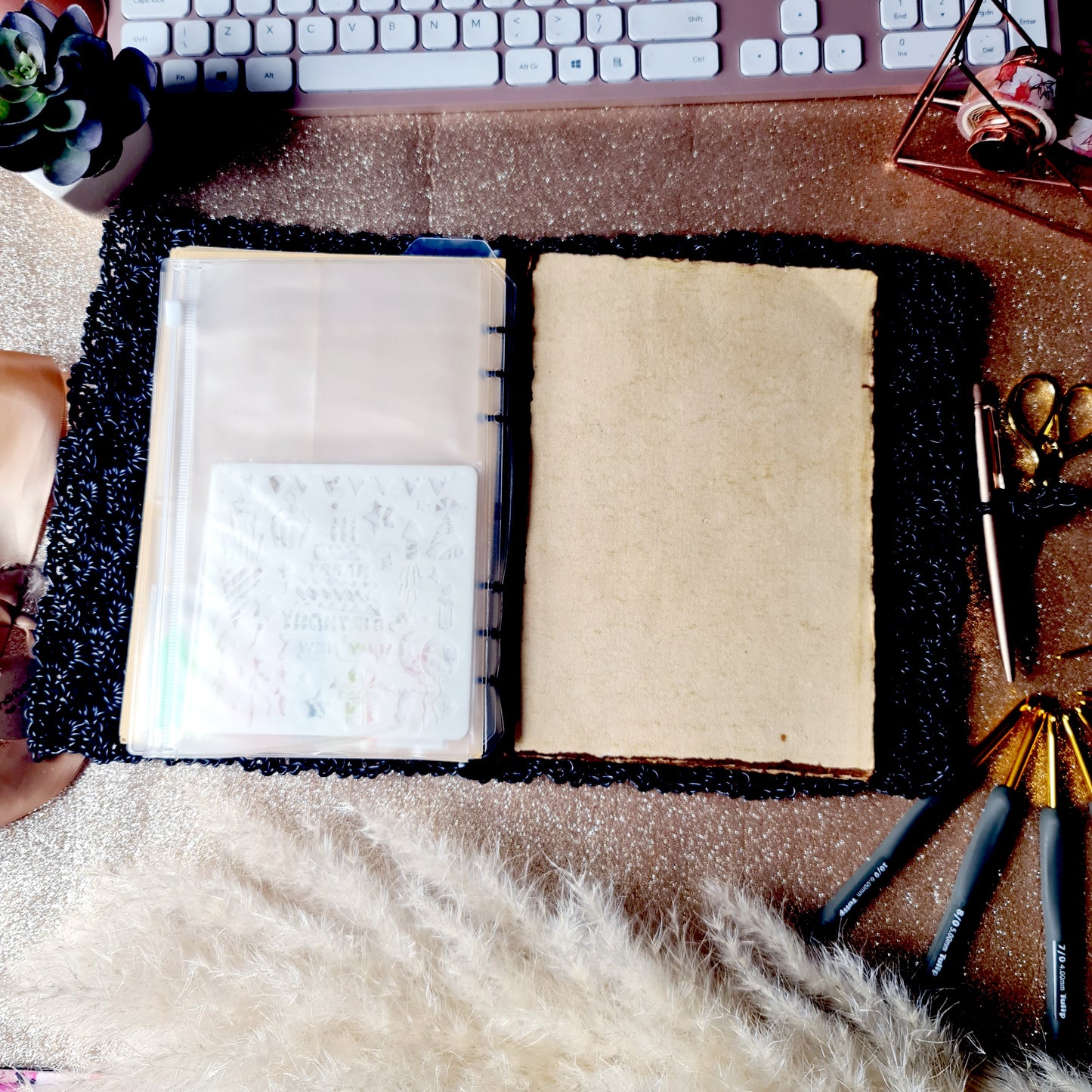 Real Leather Boujee Crochet (BuJo) Journal